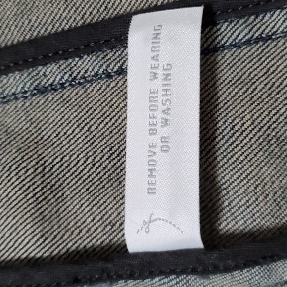 ANN TAYLOR Denim jacket/ coat 4 black - Picture 7 of 8